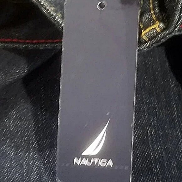 Nwt Nautica Dark Wash Denim Cropped Pants Cuffed Capris Jeans Size 4 Mid-Rise - Picture 11 of 14